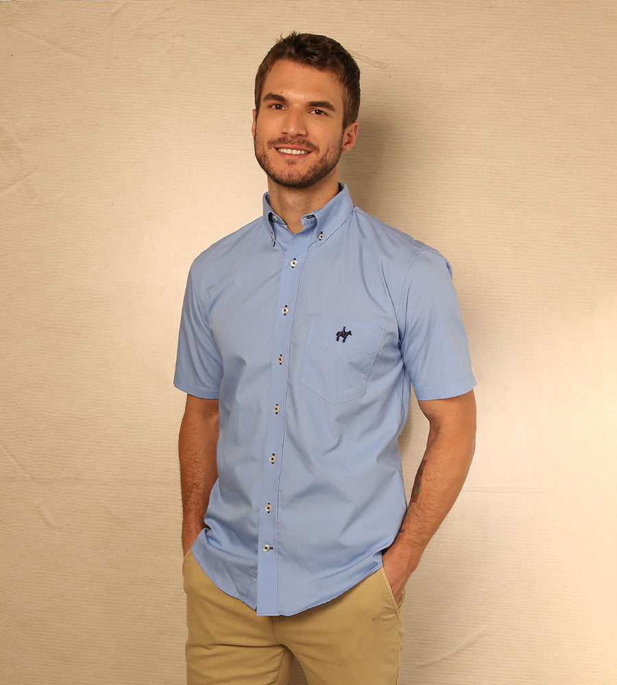 Camisa Manga Corta Polo Club Camisa Polo Camiseta Caqui Hombre
